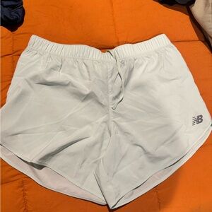 New Balance Light Gray Sports Shorts
